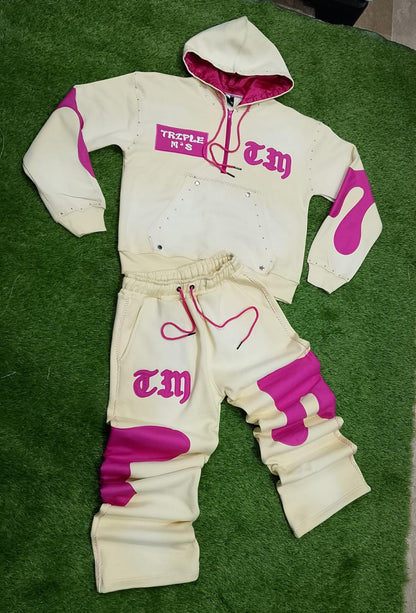 Triplems heavyweight acid washed jogging set - Triplems clothing